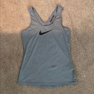 Nike Pro Heather Gray Tank Top